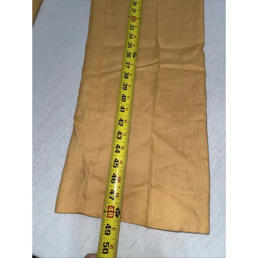 Inserch Linen Pants P0510-113 Honey Mustard Men’s 40 Made In Italy NWT